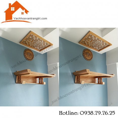 Hình ảnh bàn thờ treo tường đẹp giá rẻ tại quận 12