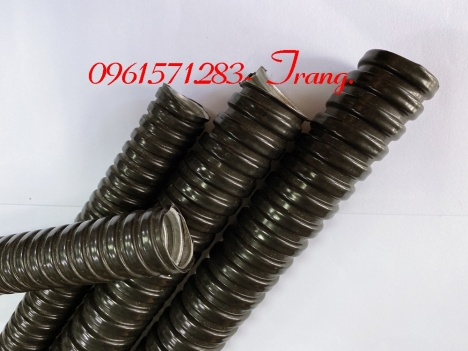 Ống ruột gà lõi thép phi D50, đầu nối răng ngoài