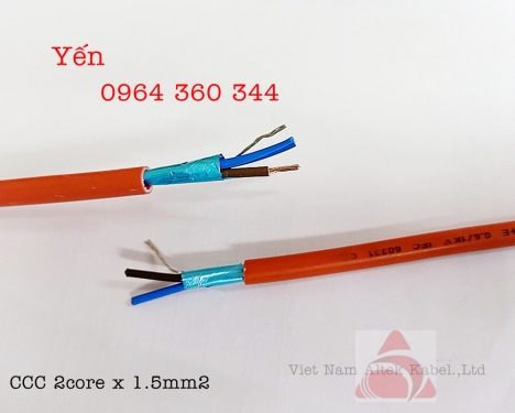 LSZH/AL Foil/LSZH/CU - Cáp chống cháy Altek Kabel 2 core x 1.5 mm2