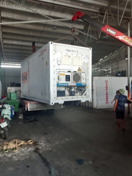 Container lạnh 20feet chứa hàng