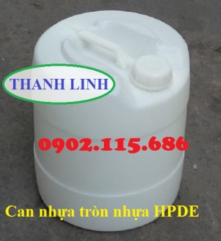Can nhựa tròn đựng hóa chất