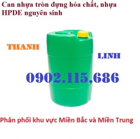 Can nhựa tròn đựng hóa chất