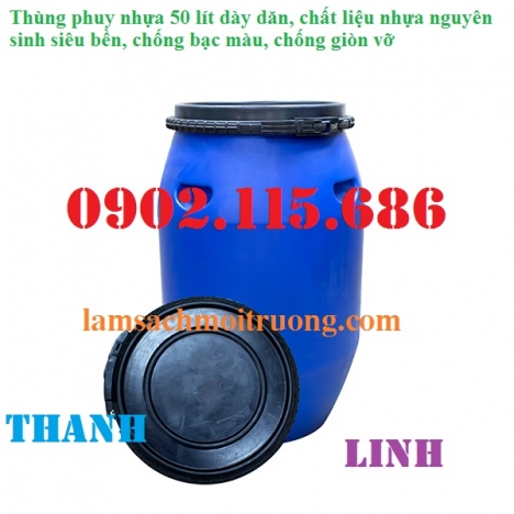 Thùng phuy nhựa 50l