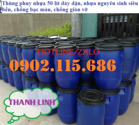 Thùng phuy nhựa 50l