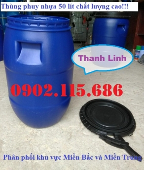 Thùng phuy nhựa 50l