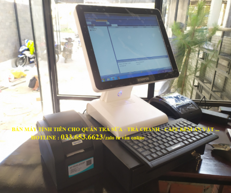 Máy tính tiền cho quán cafe, trà sữa, shop tại TPHCM