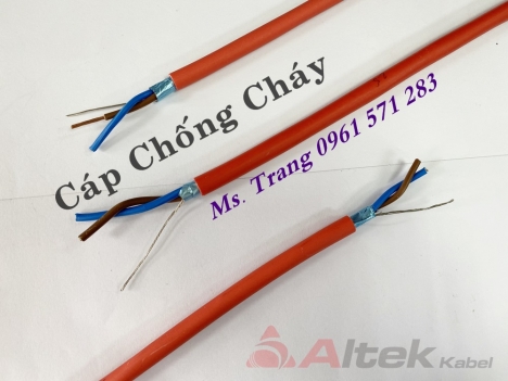 LSZH/Al foil/LSZH/Cu 2x1.5+E cáp chống cháy chống nhiễu