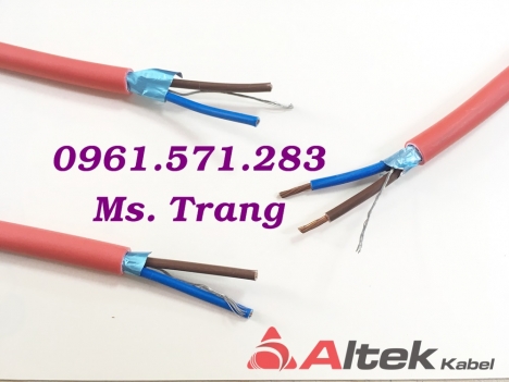 LSZH/Al foil/LSZH/Cu 2x1.5+E cáp chống cháy chống nhiễu