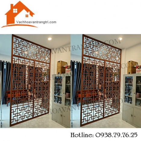 Vách ngăn trang trí nội thất-vách ngăn gỗ công nghiệp