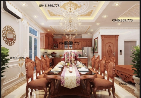 THIẾT KẾ TRẦN THẠCH CAO CỔ ĐIỂN - TÂN CỔ ĐIỂN