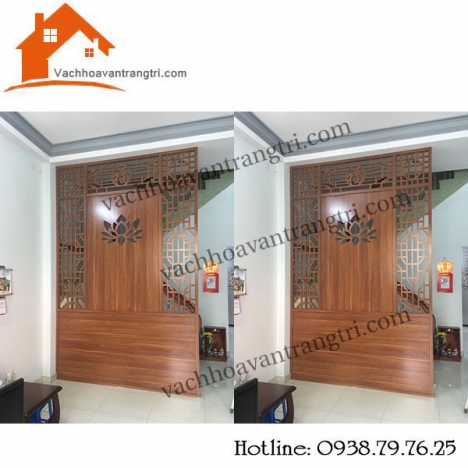 Vách ngăn trang trí nội thất-vách ngăn gỗ công nghiệp
