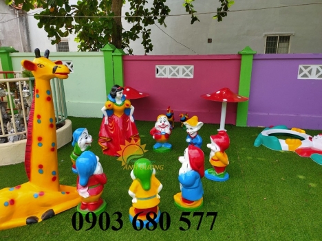 Cung cấp tượng vườn cổ tích trẻ em cho trường mầm non, công viên, khu vui chơi