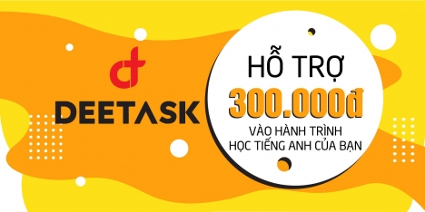 Chia sẻ chương trình hỗ trợ 300.000 vào việc học tiếng Anh