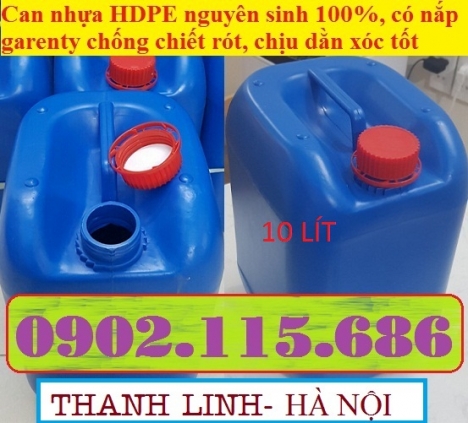 Can nhựa đựng hóa chất từ nguyên liệu HPDE nguyên sinh