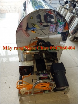 Máy rang hạt thông, máy rang ngũ cốc mini Ngọc Châu