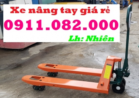 Phân phối xe nâng tay thấp 3 tấn giá rẻ tại sóc trăng- xe nâng tay niuli đài loan- lh 0911082000