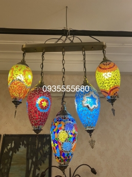 Bộ đèn thả 5 quả lung linh