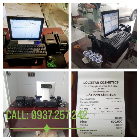 Cài đặt máy tính tiền in bill cho shop mỹ phẩm, nước hoa tại Hà Nội