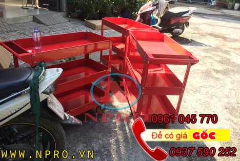 Xe đẩy dụng cụ 3 ngăn sản xuất tại Việt Nam giá rẻ nhất hiện nay