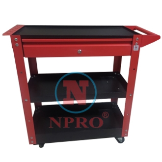 Xe đẩy 3 tầng 1 ngăn khóa npro