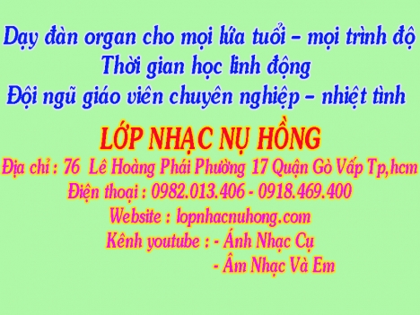 Trung tâm dạy đàn Organ chất lượng tại TPHCM