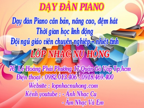 Trung tâm dạy đàn piano tại TP. Hồ Chí Minh