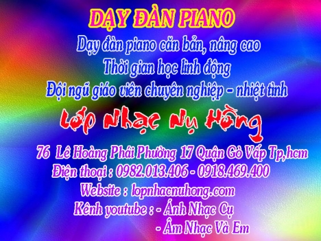 Trung tâm dạy đàn piano tại TP. Hồ Chí Minh