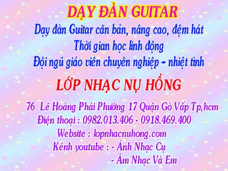 Học đánh đàn guitar tại quận Gò Vấp