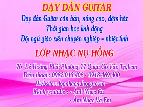 Học đánh đàn guitar tại quận Gò Vấp