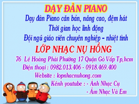 Trung tâm dạy đàn piano tại TP. Hồ Chí Minh
