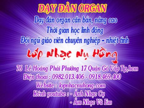 Trung tâm dạy đàn Organ chất lượng tại TPHCM