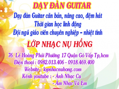 Học đánh đàn guitar tại quận Gò Vấp