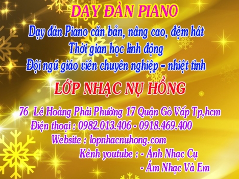 Trung tâm dạy đàn piano tại TP. Hồ Chí Minh