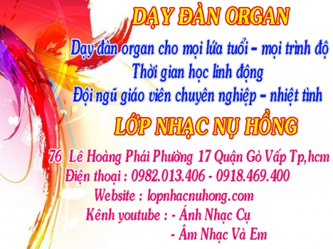 Trung tâm dạy đàn Organ chất lượng tại TPHCM