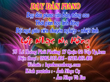 Trung tâm dạy đàn piano tại TP. Hồ Chí Minh