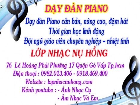 Trung tâm dạy đàn piano tại TP. Hồ Chí Minh