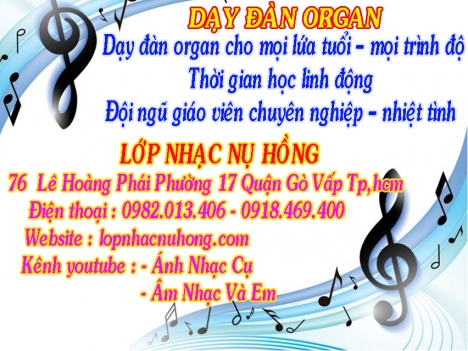 Trung tâm dạy đàn Organ chất lượng tại TPHCM