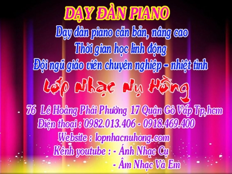 Trung tâm dạy đàn piano tại TP. Hồ Chí Minh