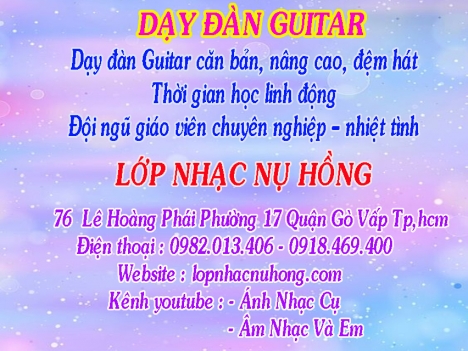 Học đánh đàn guitar tại quận Gò Vấp