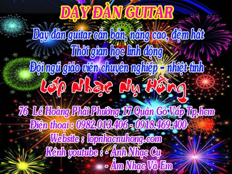 Học đánh đàn guitar tại quận Gò Vấp