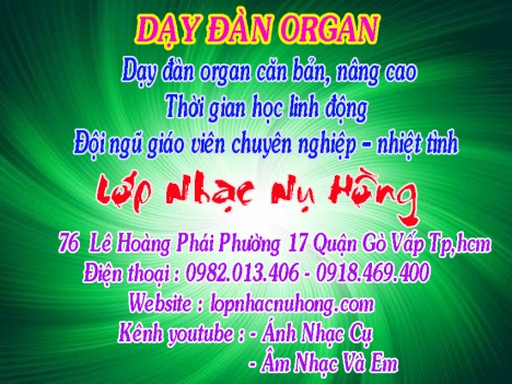 Trung tâm dạy đàn Organ chất lượng tại TPHCM