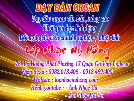 Trung tâm dạy đàn Organ chất lượng tại TPHCM