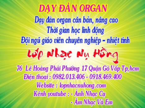 Trung tâm dạy đàn Organ chất lượng tại TPHCM