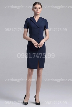 Nhận may váy liền công sở theo size chuẩn đét theo dáng người