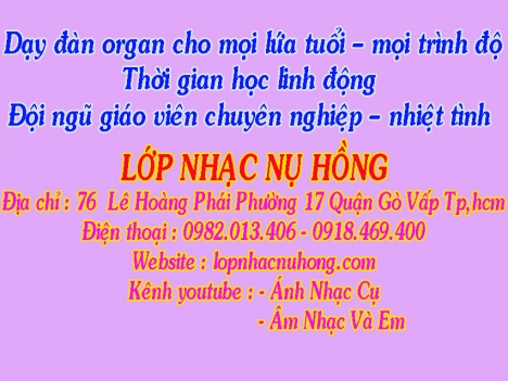 Trung tâm dạy đàn Organ chất lượng tại TPHCM