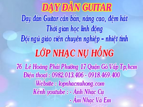 Học đánh đàn guitar tại quận Gò Vấp