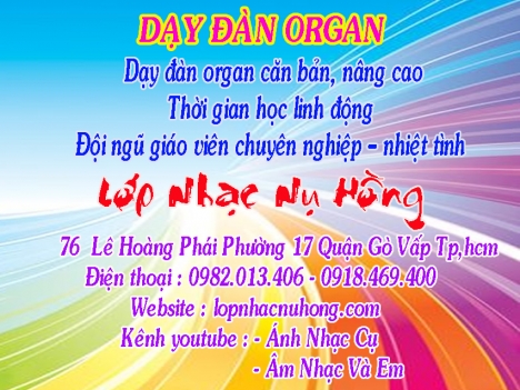 Trung tâm dạy đàn Organ chất lượng tại TPHCM