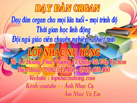Trung tâm dạy đàn Organ chất lượng tại TPHCM