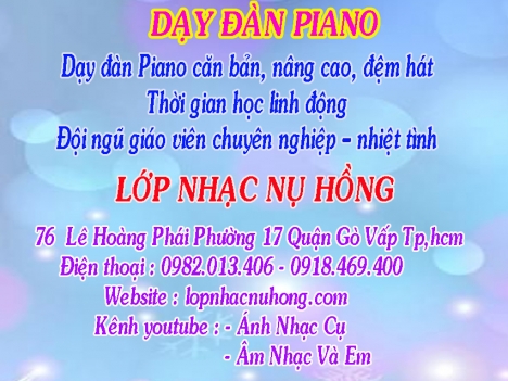 Trung tâm dạy đàn piano tại TP. Hồ Chí Minh