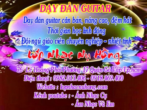 Học đánh đàn guitar tại quận Gò Vấp